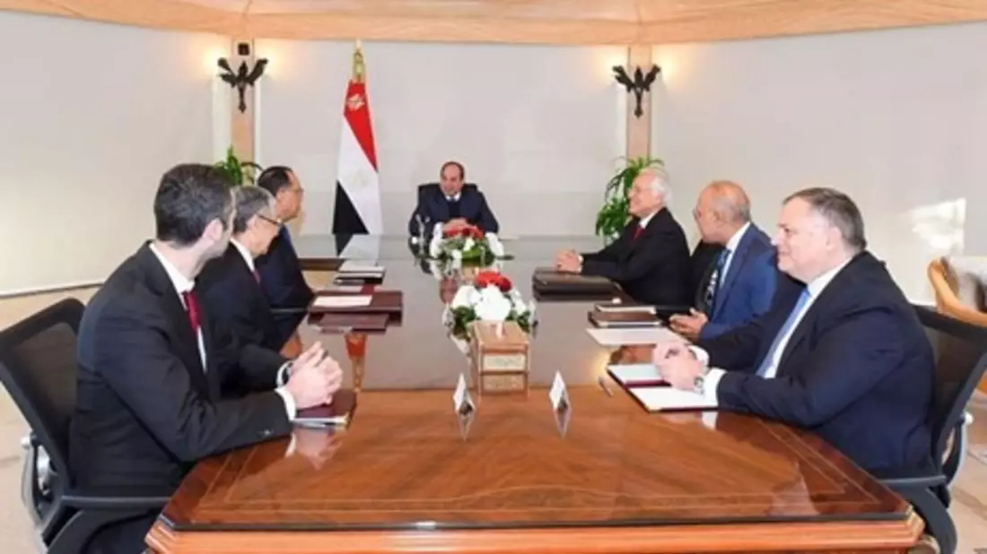 Fortschritt im Greece-Egypt-Interconnection Project für die Stromverbindung mit Europa / Ägyptischer Präsident El-Sisi trifft den Vorsitzenden der griechischen Copelouzos Gruppe - Bild: presseportal.de