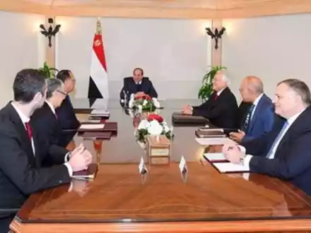 Fortschritt im Greece-Egypt-Interconnection Project für die Stromverbindung mit Europa / Ägyptischer Präsident El-Sisi trifft den Vorsitzenden der griechischen Copelouzos Gruppe - Foto: presseportal.de