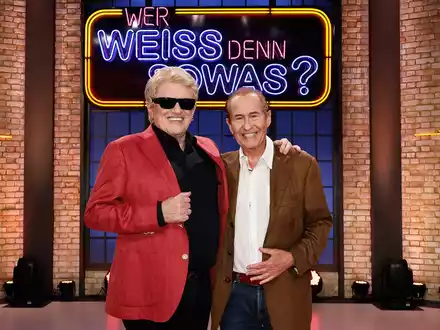 Schlager-Legenden: Heino trifft Michael Holm bei Wer weiß denn sowas? - Das Wissensquiz vom 29. Januar bis 2. Februar 2024, um 18:00 Uhr im Ersten - Foto: presseportal.de