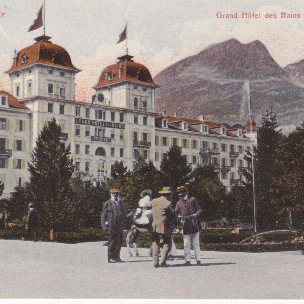 Eine Postkarte vom Grand Hotel Des Bains aus dem Jahr 1911. - Foto: --/Kempinski Hotels /dpa