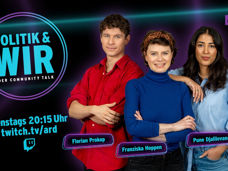 Politik & wir - erstes Twitch-Format des rbb startet am 30. Januar - Foto: presseportal.de