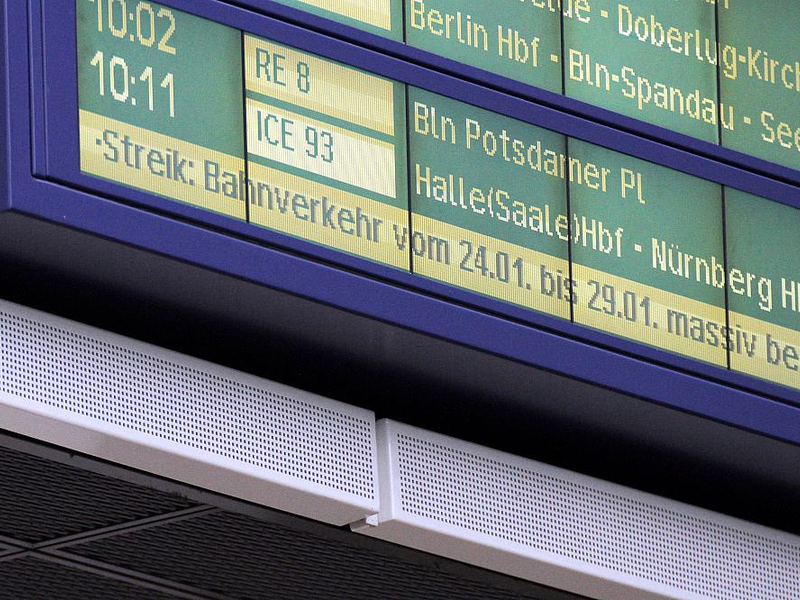 Ankündigung GDL-Streik 24.-29.1.2024 am 23.01.2024 - Foto: über dts Nachrichtenagentur