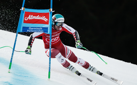 Auf der Kandahar dudelt es wieder! Almdudler ist offizieller Partner des AUDI FIS Ski World Cup Super-G in Garmisch-Partenkirchen - Foto: SPORTFIVE, presseportal.de