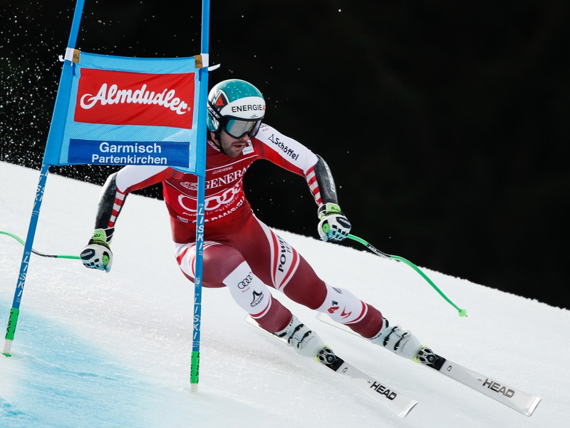 Auf der Kandahar dudelt es wieder! Almdudler ist offizieller Partner des AUDI FIS Ski World Cup Super-G in Garmisch-Partenkirchen - Foto: SPORTFIVE, presseportal.de