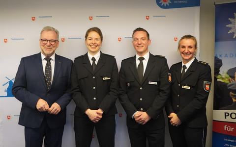 POL-OLD: Führungswechsel beim Polizeikommissariat Achim / Polizeipräsident Johann Kühme überträgt die Leitung an Polizeirätin Antje Golenia / Dank an Vorgänger Simon Grommisch - Foto: presseportal.de