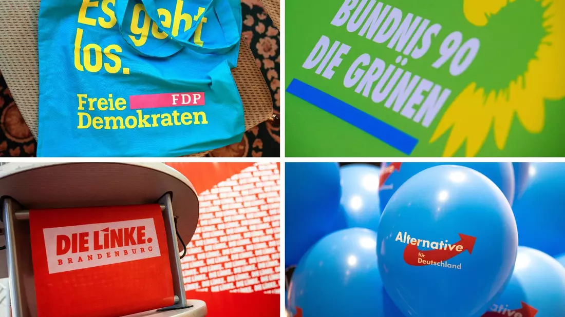 Nach den Enthüllungen über ein Treffen rechtsradikaler Aktivisten in Potsdam verzeichnen mehrere Parteien Mitgliederzuwächse - darunter auch die AfD. Die Grünen sehen nach eigenen Angaben einen starken Zuwachs. - Bild: Patrick Pleul/dpa-Zentralbild/dpa