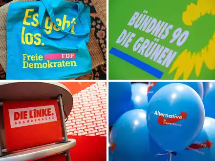 Nach den Enthüllungen über ein Treffen rechtsradikaler Aktivisten in Potsdam verzeichnen mehrere Parteien Mitgliederzuwächse - darunter auch die AfD. Die Grünen sehen nach eigenen Angaben einen starken Zuwachs. - Foto: Patrick Pleul/dpa-Zentralbild/dpa