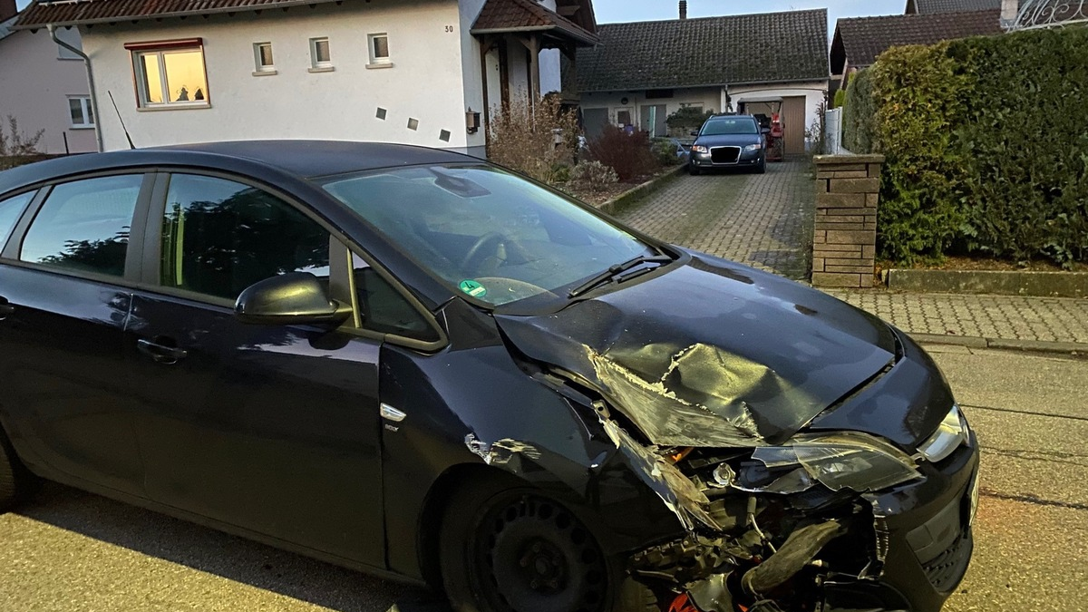 POL-PDLD: Pkw-Fahrer prallt gegen Baucontainer - Foto: presseportal.de