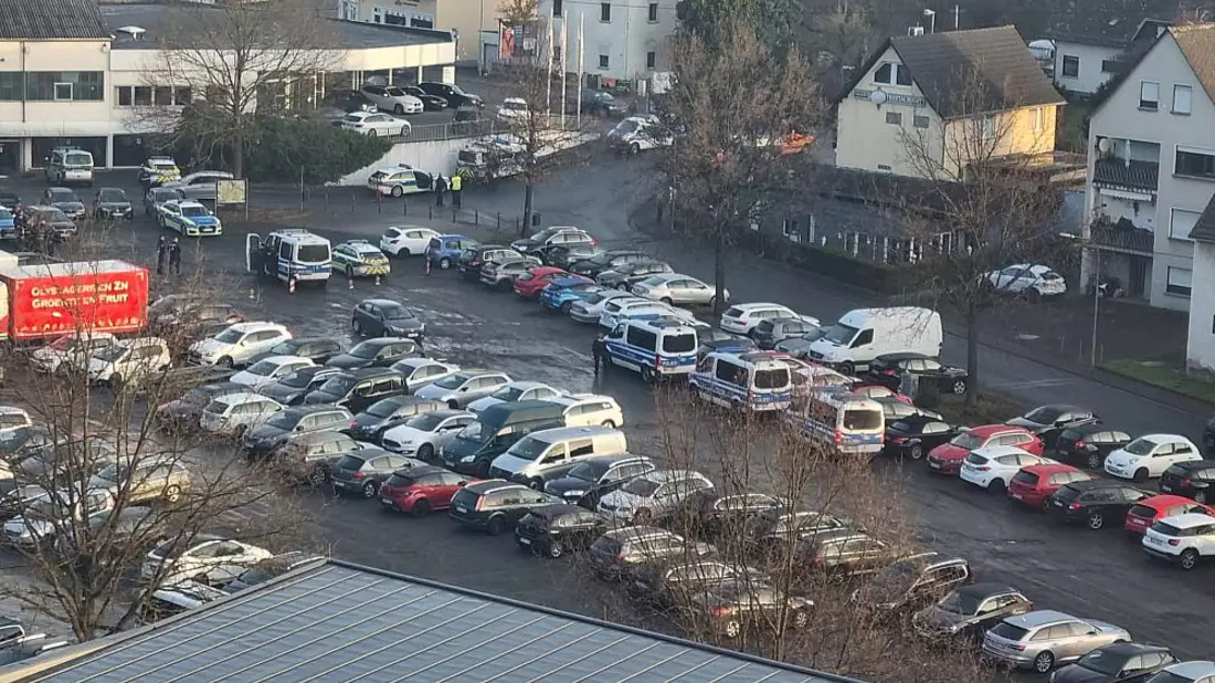Polizeieinsatz in Montabaur am 25.01.2024 - Bild: über dts Nachrichtenagentur