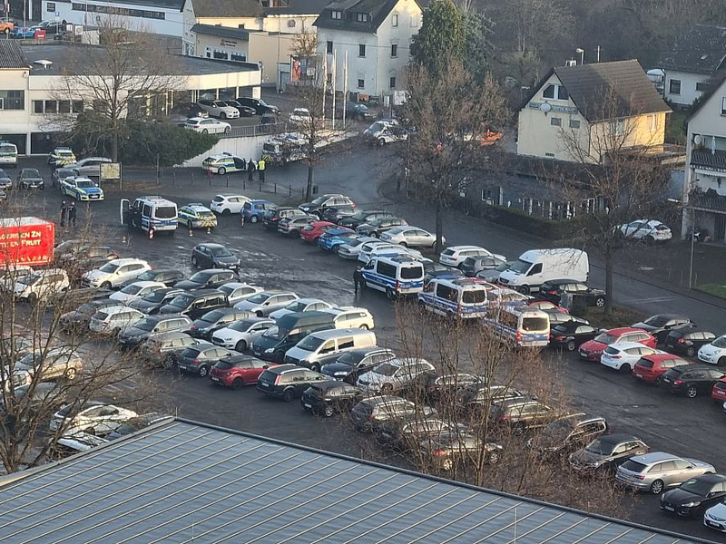 Polizeieinsatz in Montabaur am 25.01.2024 - Foto: über dts Nachrichtenagentur