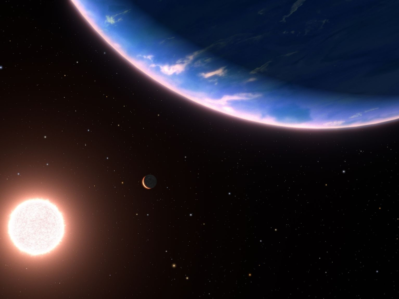 Künstlerische Darstellung des Exoplaneten GJ 9827d. - Foto: NASA, ESA, Leah Hustak (STScI), Ralf Crawford (STScI)/dpa