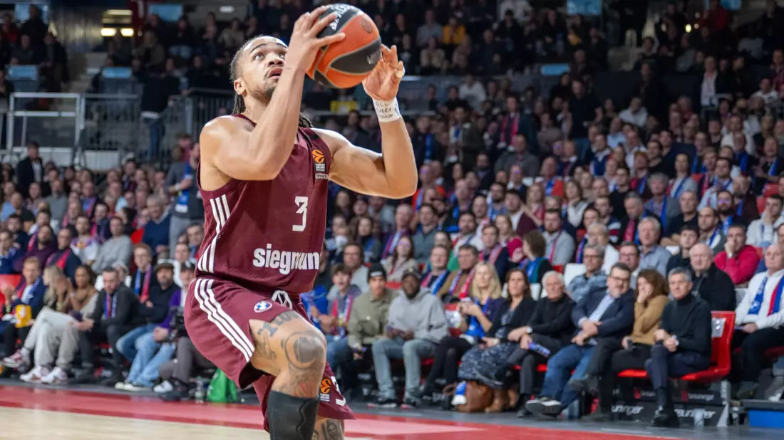 Edwards war Münchens Topscorer gegen Villeurbanne. - Bild: Ulrich Gamel/Bildagentur kolbert-press/dpa