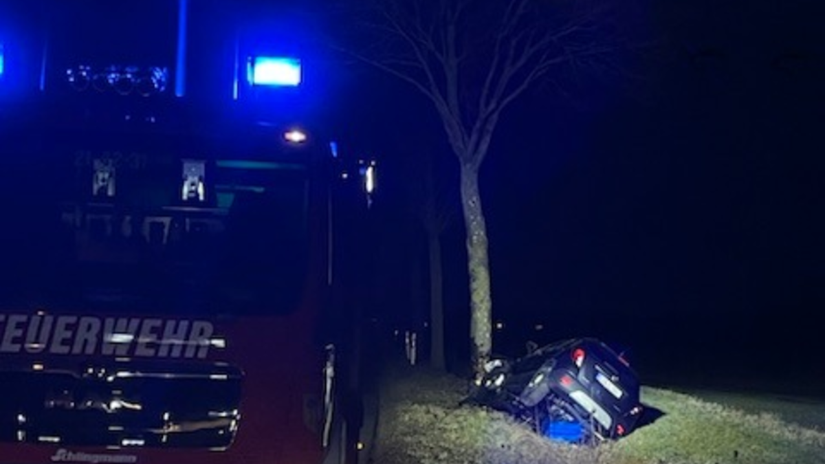 POL-HI: Pkw gegen Baum - eine Person leicht verletzt - PKW Totalschaden - Foto: presseportal.de