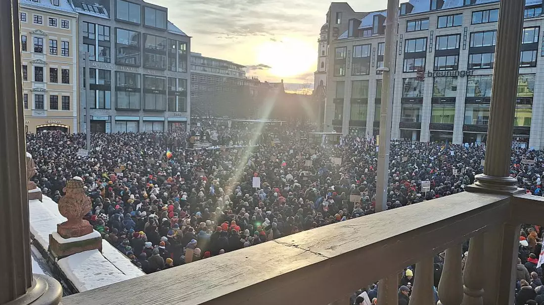 Demo gegen Rechtsextremismus in Leipzig am 21.01.2024 - Bild: über dts Nachrichtenagentur