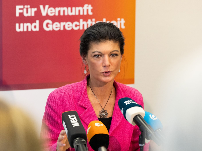 Die ehemalige Linken-Politikerin Sahra Wagenknecht hatte ihre Partei am 8. Januar gegründet. - Foto: Lando Hass/dpa