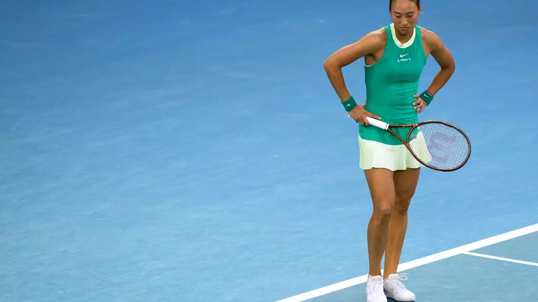 Die Chinesin Zheng Qinwen spielte in Melbourne ein gutes Turnier und musste sich erst im Finale geschlagen geben. - Bild: Alessandra Tarantino/AP/dpa