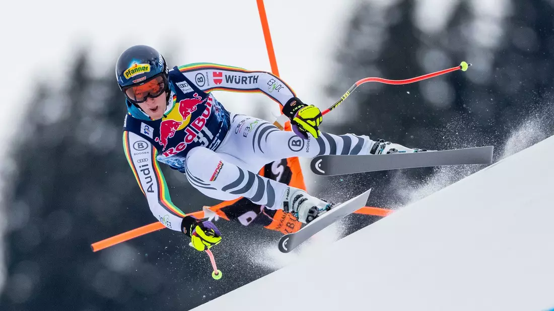 Skirennfahrer Simon Jocher kam in Garmisch-Partenkirchen auf Platz 17. - Bild: Georg Hochmuth/APA/dpa