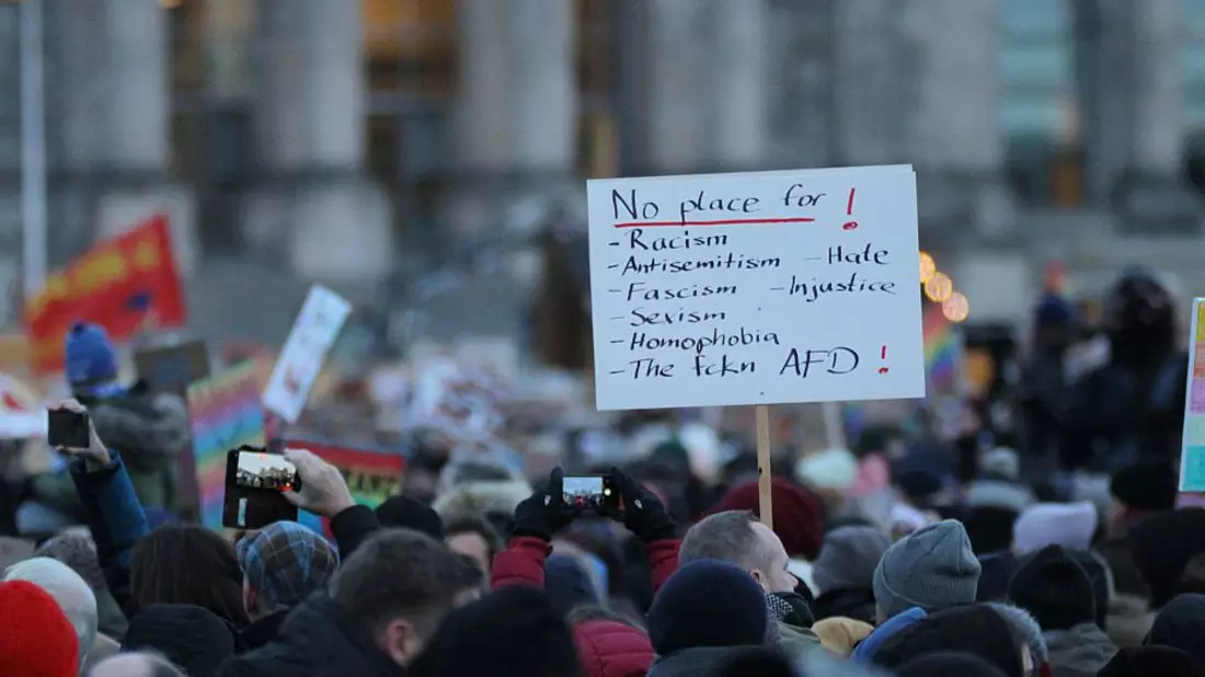 Demo gegen Rechtsextremismus (Archiv) - Bild: über dts Nachrichtenagentur