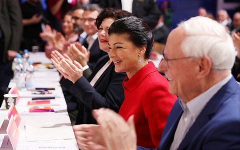 Sahra Wagenknecht, Oskar Lafontaine am 27.01.2024 - Foto: über dts Nachrichtenagentur Sahra Wagenknecht, Oskar Lafontaine am 27.01.2024 - Foto: über dts Nachrichtenagentur