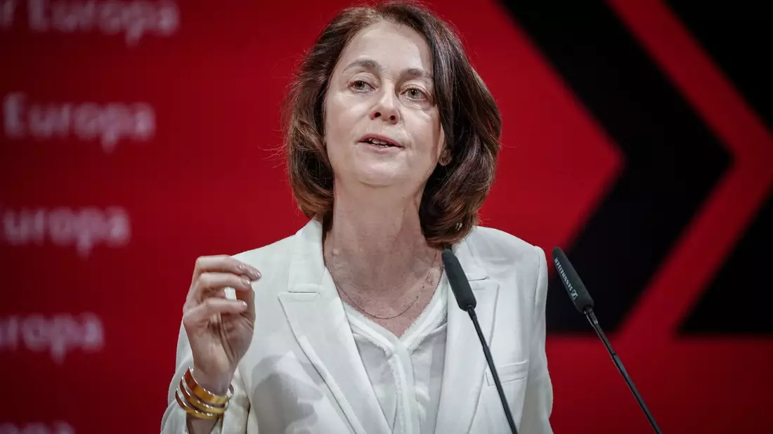 Katarina Barley führt die SPD als Spitzenkandidatin in die Europawahl am 9. Juni. - Bild: Kay Nietfeld/dpa