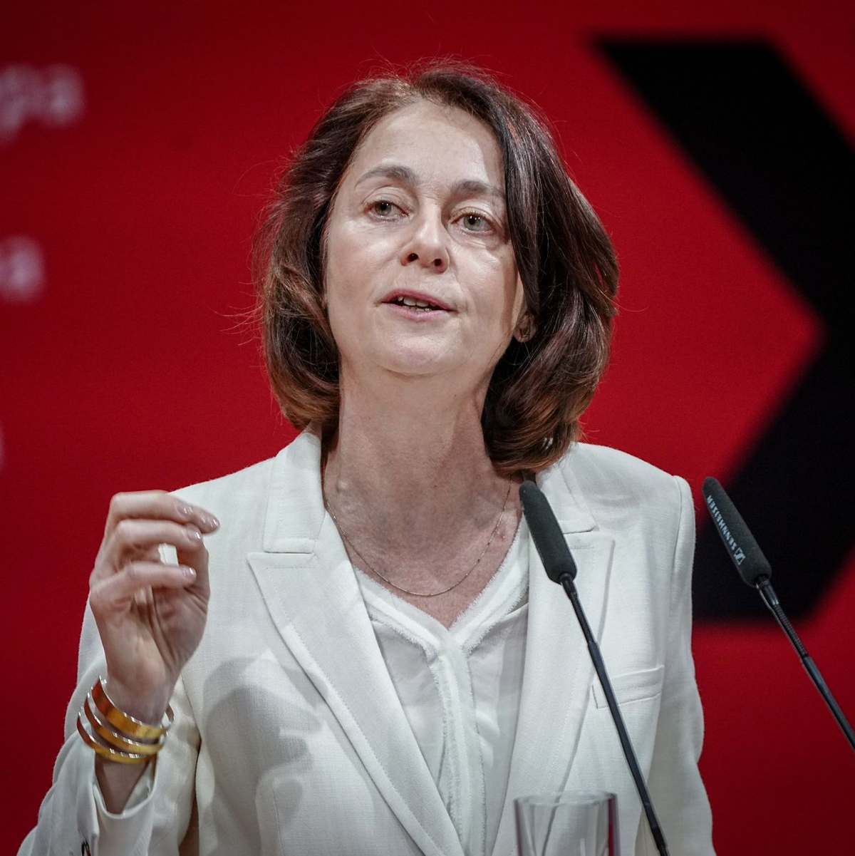 Katarina Barley führt die SPD als Spitzenkandidatin in die Europawahl am 9. Juni. - Foto: Kay Nietfeld/dpa