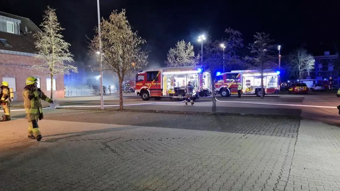 FW Gangelt: Brand in Tiefgarage - Bild: presseportal.de