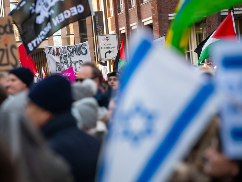 Die Demos gegen rechts wie hier in Hamburg könnten einen Einfluss auf die AfD-Niederlage bei einer Landratswahl in Thüringen gehabt haben. - Foto: Jonas Walzberg/dpa