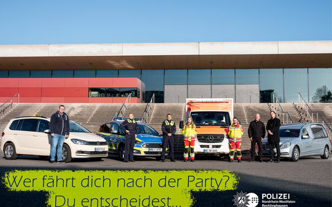POL-RE: Kreis Recklinghausen/ Bottrop: Wer fährt dich nach der Party? Präventionskampagne der Recklinghäuser Polizei an Berufskollegs - Foto: presseportal.de