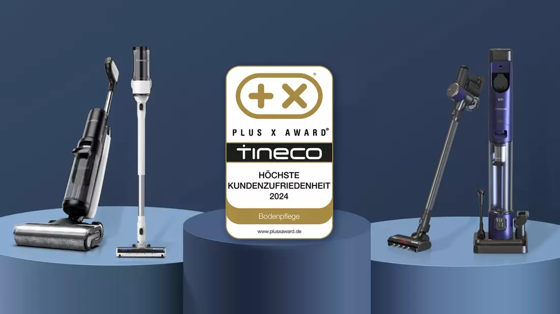 Auszeichnung für Tineco: PLUS X AWARD für die höchste Kundenzufriedenheit 2024 - Bild: presseportal.de