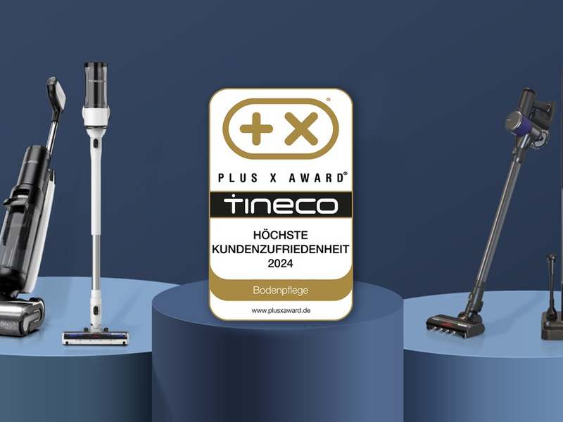 Auszeichnung für Tineco: PLUS X AWARD für die höchste Kundenzufriedenheit 2024 - Foto: presseportal.de