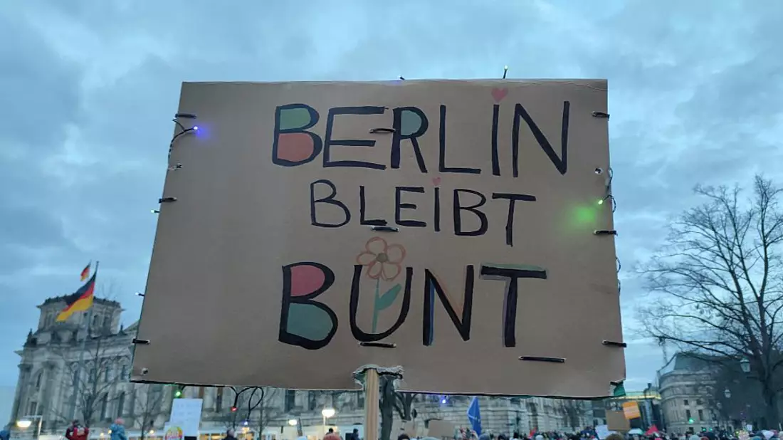 Demo gegen Rechtsextremismus (Archiv) - Bild: über dts Nachrichtenagentur
