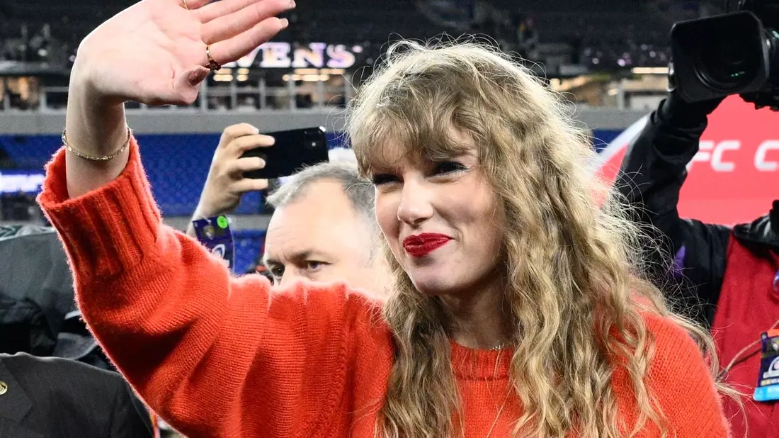 Taylor Swift nach dem NFL-Spiel in Baltimore. - Bild: Nick Wass/AP/dpa