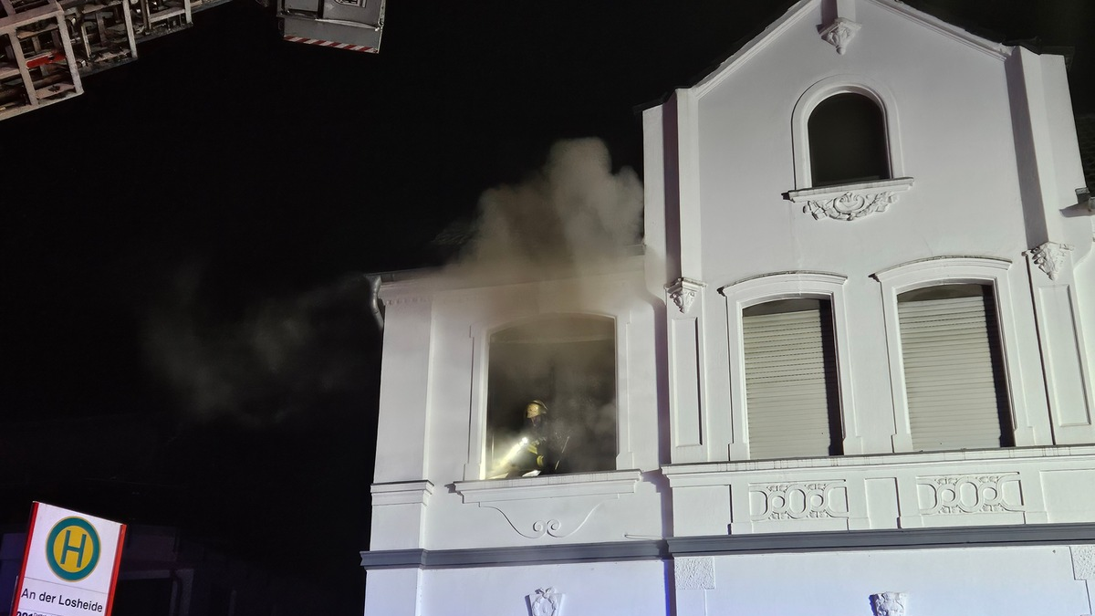 FW Datteln: Zimmer Rand an der Hafenstraße - Foto: presseportal.de