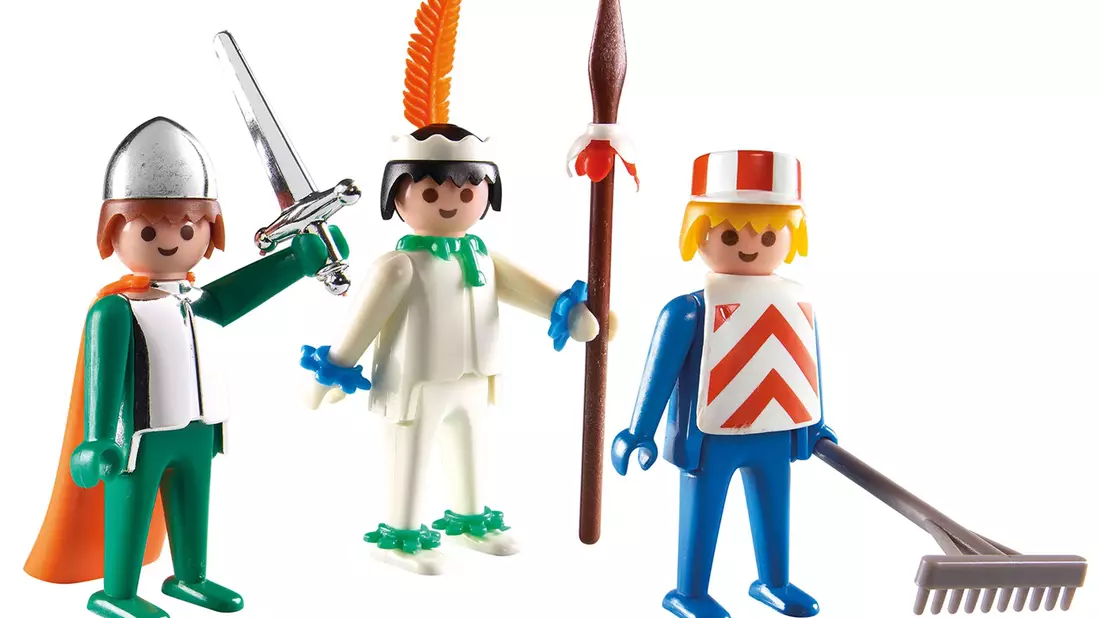 Einige der ersten Figuren, die von Playmobil hergestellt wurden. - Bild: Playmobil/dpa