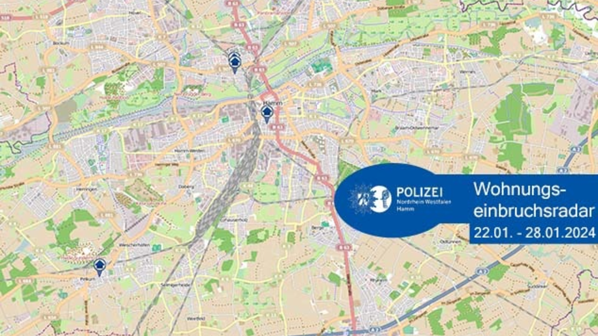 POL-HAM: Wohnungseinbruchsradar Hamm für die Woche vom 22. Januar bis 28. Januar - Foto: presseportal.de