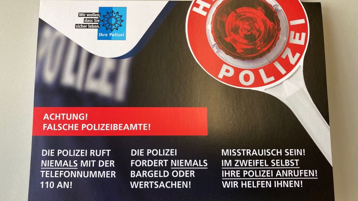 POL-WES: Kreis Wesel - Betrüger versuchten mehrfach vergeblich ihr Glück bei Senioren - Foto: presseportal.de