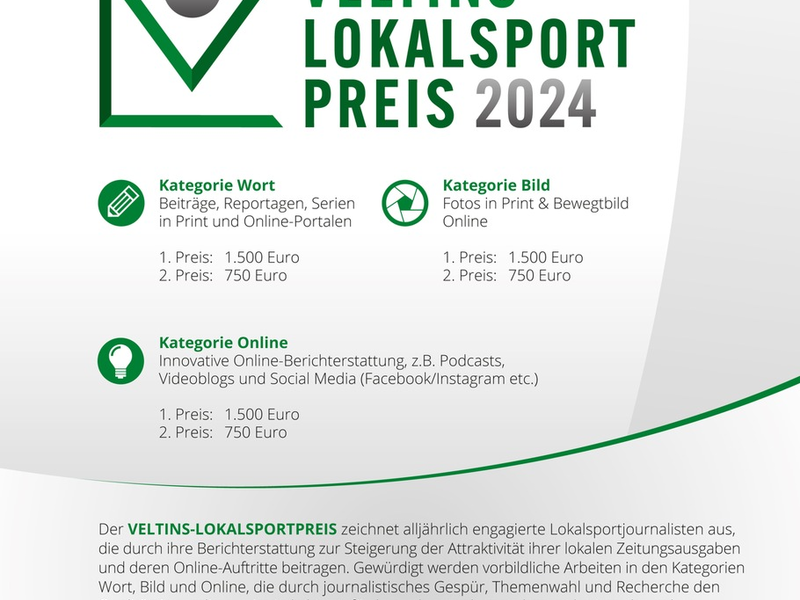 Veltins-Lokalsportpreis sucht herausragende Beiträge - Foto: presseportal.de