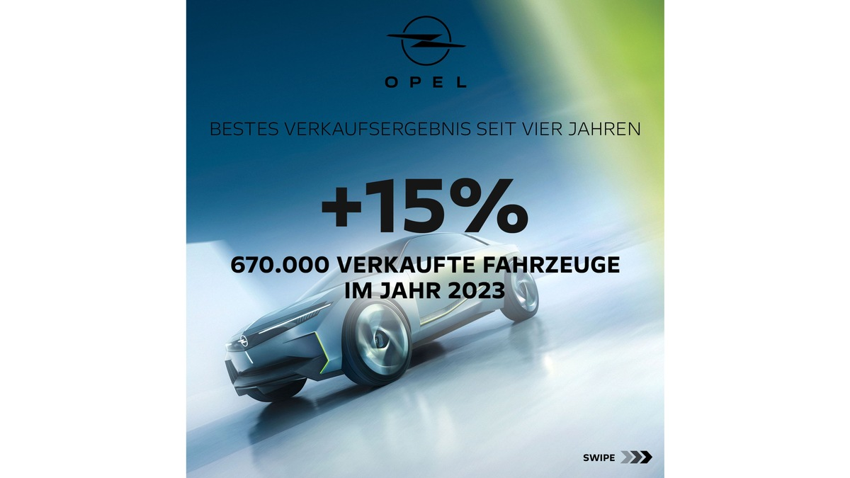 Opel steigert weltweiten Absatz 2023 um starke 15 Prozent - Foto: presseportal.de