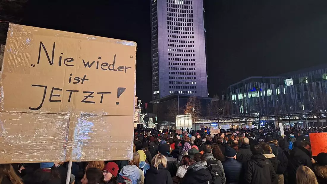 Demo gegen Rechts am 30.01.2024 - Bild: über dts Nachrichtenagentur