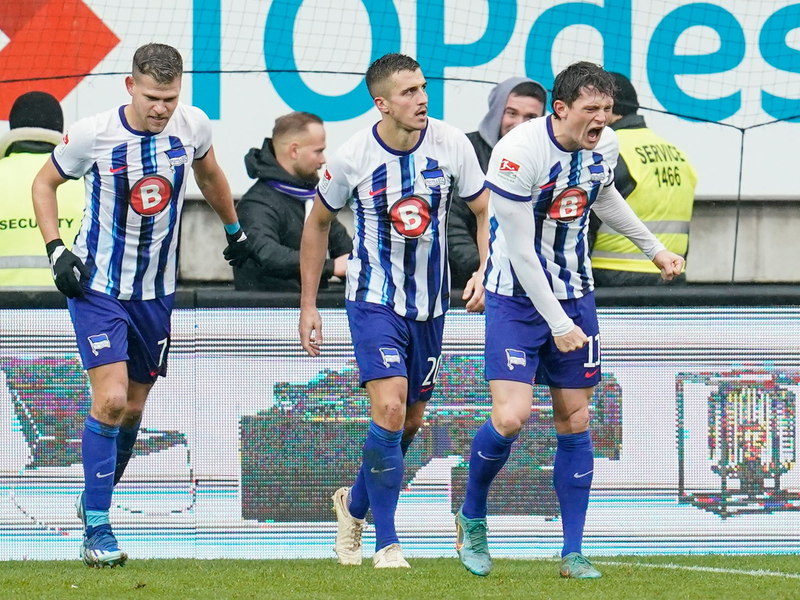 Heute geht es für die Hertha im Pokal-Viertelfinale gegen den 1. FC Kaiserslautern. - Foto: Uwe Anspach/dpa