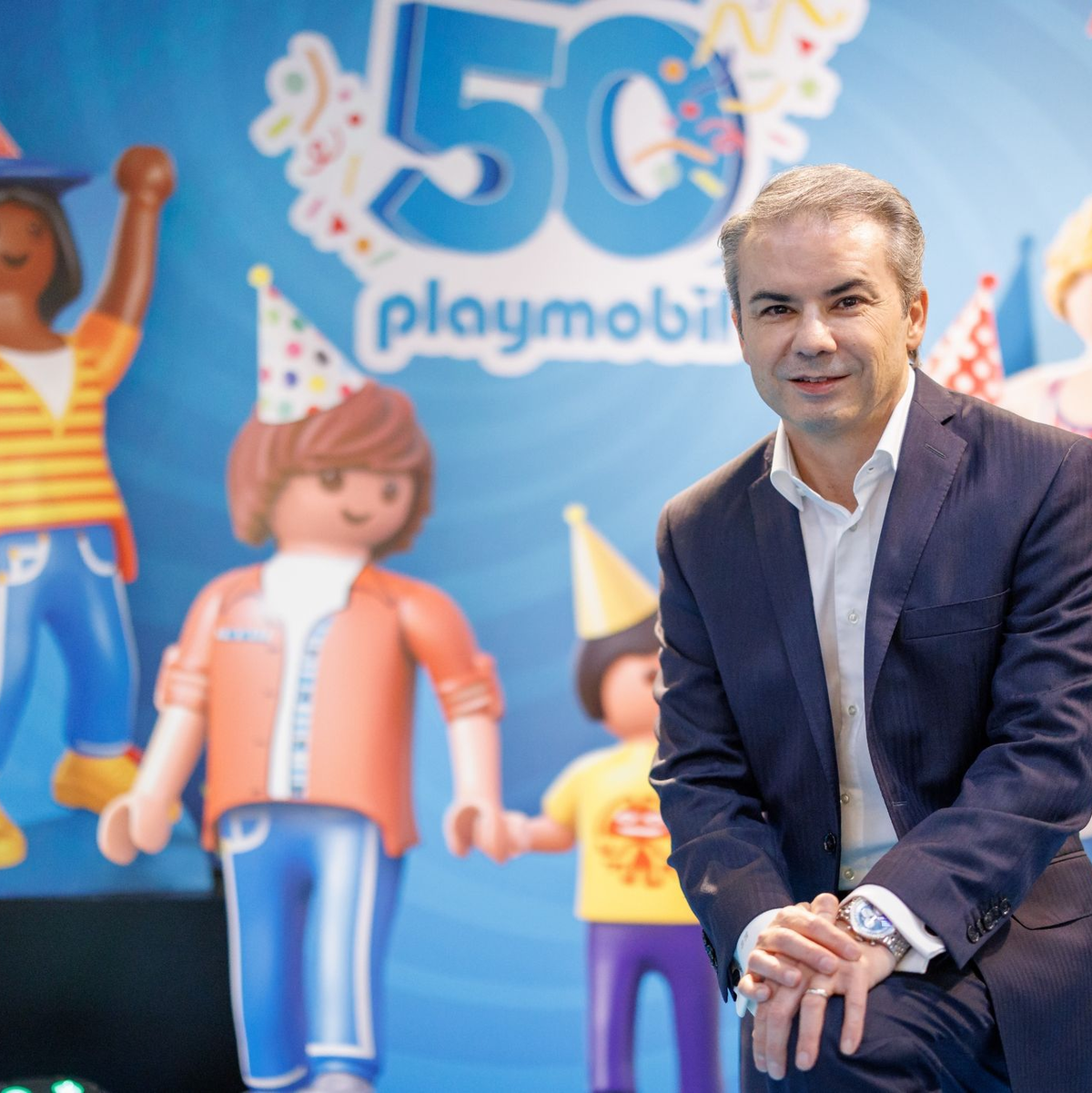 Playmobil-Vorstand Bahri Kurter hat angekündigt: «Wir stellen uns jetzt strategisch neu auf.» - Foto: Daniel Karmann/dpa