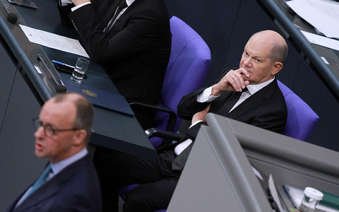 Friedrich Merz und Olaf Scholz am 31.01.2024 - Foto: über dts Nachrichtenagentur