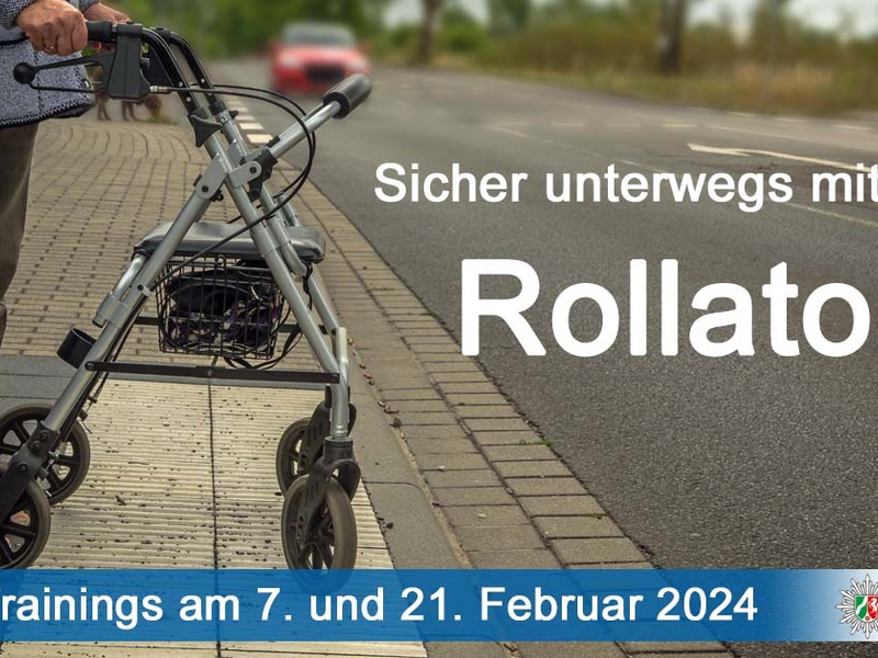 POL-GM: Sicher unterwegs mit dem Rollator - Polizei und Stadt Gummersbach bieten im Februar zwei Rollator-Trainings an - Foto: presseportal.de