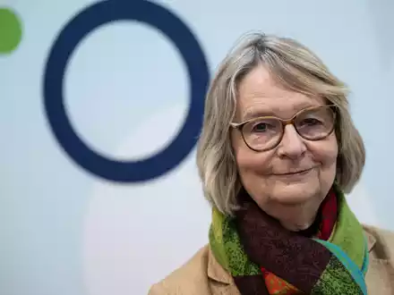 Kirsten Boie nach einer Lesung auf der Leipziger Buchmesse. - Foto: Hendrik Schmidt/dpa