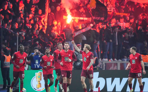 Kaiserslautern zieht durch ein 3:1 bei der Hertha ins Halbfinale des DFB-Pokals ein. - Foto: Soeren Stache/dpa