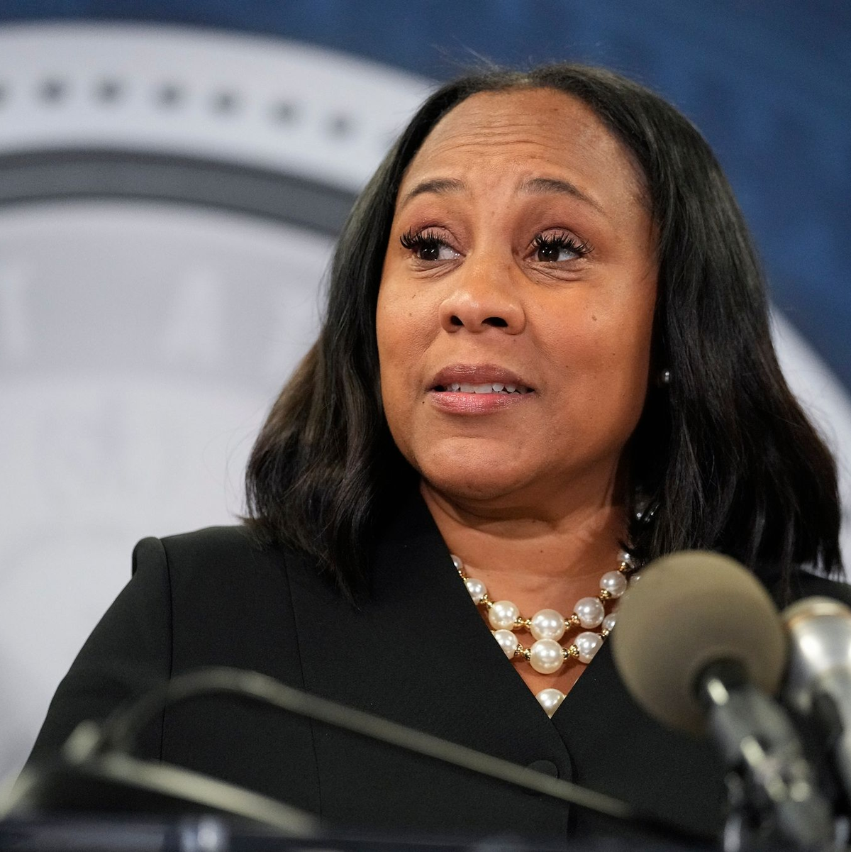 Anwälte Trumps werfen Willis vor, von einer Beziehung zu einem anderen Staatsanwalt in dem Fall unrechtmäßig finanziell profitiert zu haben. - Foto: John Bazemore/AP/dpa