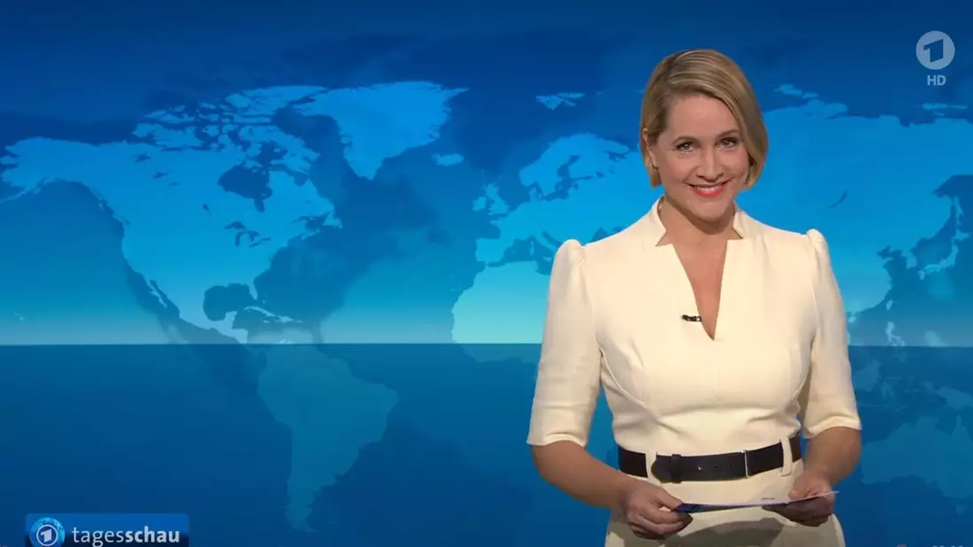 Judith Rakers hat zum letzten Mal die Hauptausgabe der ARD-«Tagesschau» präsentiert. - Bild: -/Tagesschau/dpa
