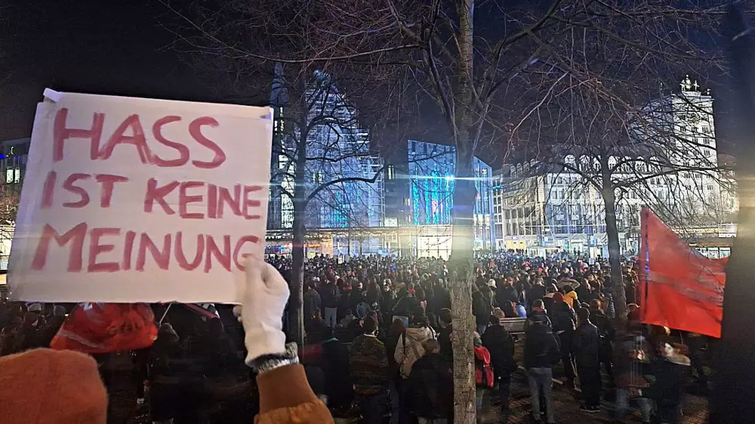 Demo gegen Rechts am 30.01.2024 - Bild: über dts Nachrichtenagentur