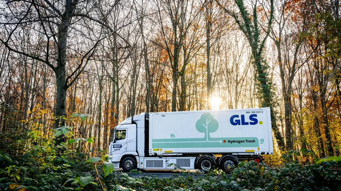Innovation auf der Straße: GLS Germany startet mit erstem Wasserstoff-Lkw im Fernverkehr / Paketdienst sammelt Erfahrungen im Praxistest - Bild: presseportal.de
