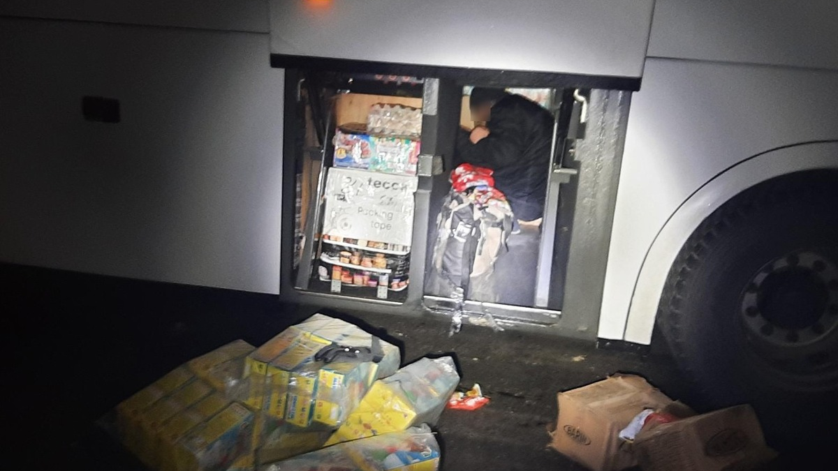 Bundespolizeidirektion München: Blinder Passagier an Bord Bundespolizisten finden Mann in Laderaum von Reisebus - Foto: presseportal.de